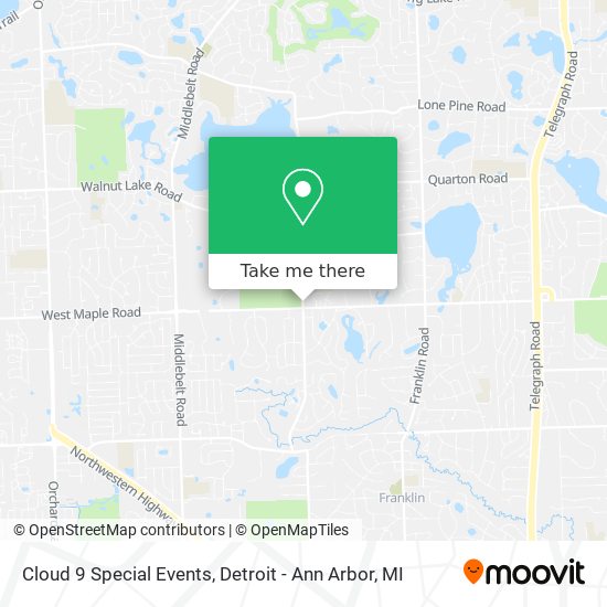 Mapa de Cloud 9 Special Events