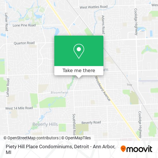 Piety Hill Place Condominiums map