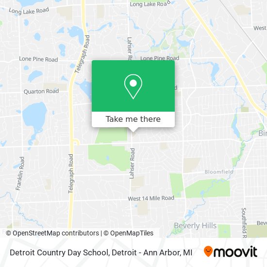 Mapa de Detroit Country Day School
