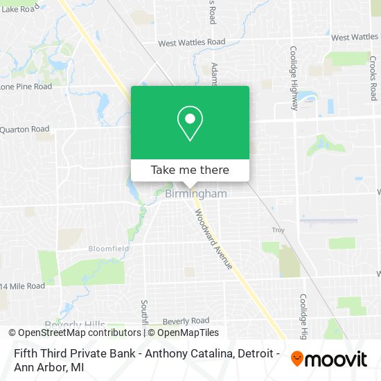 Fifth Third Private Bank - Anthony Catalina map