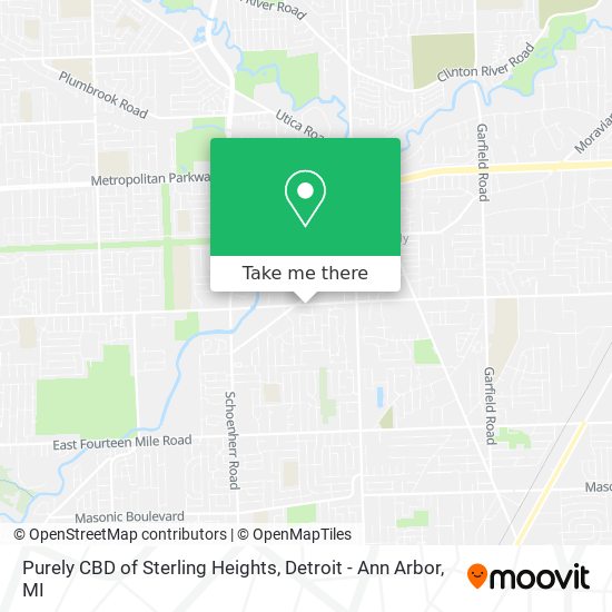 Mapa de Purely CBD of Sterling Heights