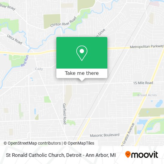 St Ronald Catholic Church map