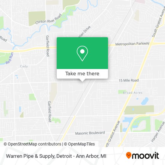 Mapa de Warren Pipe & Supply