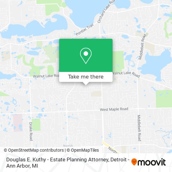 Douglas E. Kuthy - Estate Planning Attorney map
