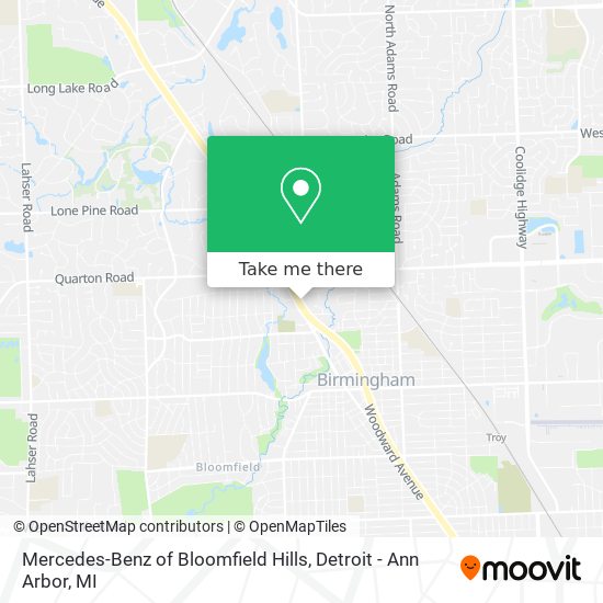 Mapa de Mercedes-Benz of Bloomfield Hills