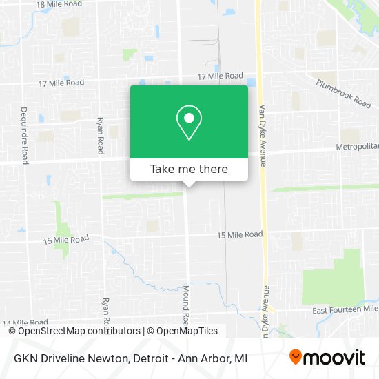 Mapa de GKN Driveline Newton