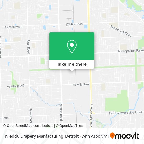 Nieddu Drapery Manfacturing map