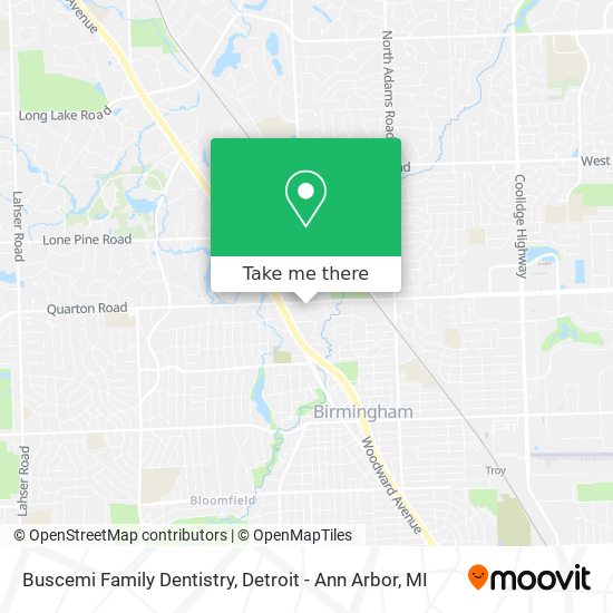 Buscemi Family Dentistry map