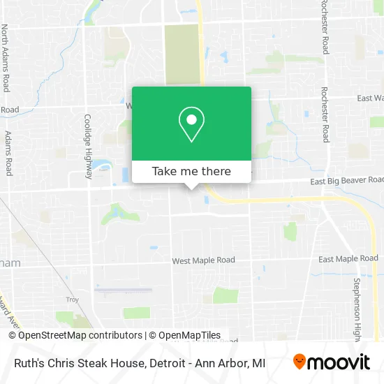 Ruth's Chris Steak House map