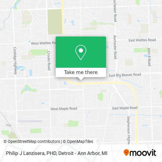 Philip J Lanzisera, PHD map