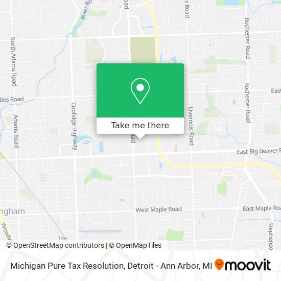 Mapa de Michigan Pure Tax Resolution