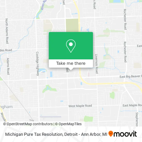 Michigan Pure Tax Resolution map
