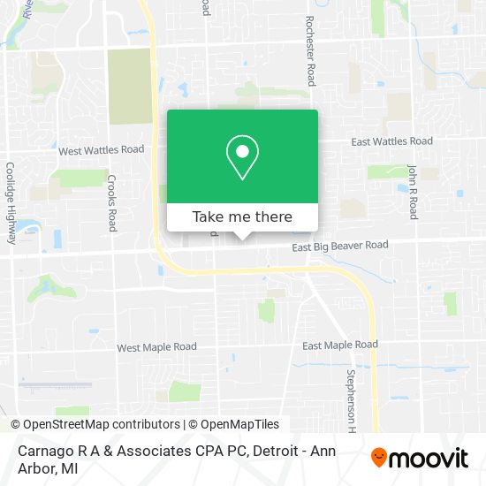 Carnago R A & Associates CPA PC map