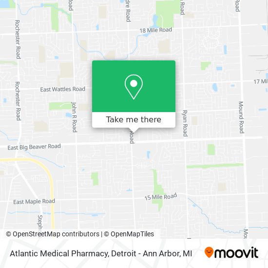 Atlantic Medical Pharmacy map
