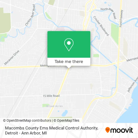 Macombs County Ems Medical Control Authority map