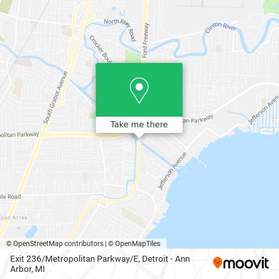 Mapa de Exit 236 / Metropolitan Parkway / E