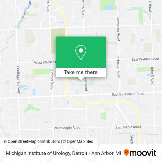 Mapa de Michigan Institute of Urology