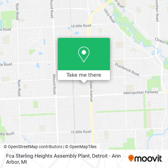 Mapa de Fca Sterling Heights Assembly Plant