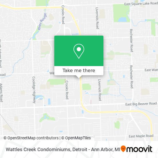 Wattles Creek Condominiums map