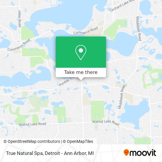 True Natural Spa map
