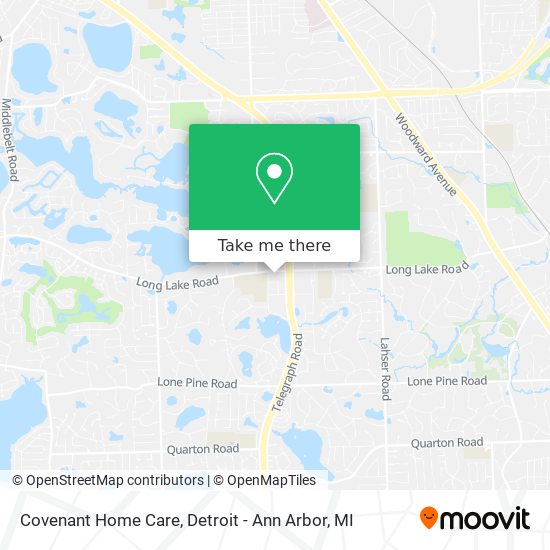 Covenant Home Care map