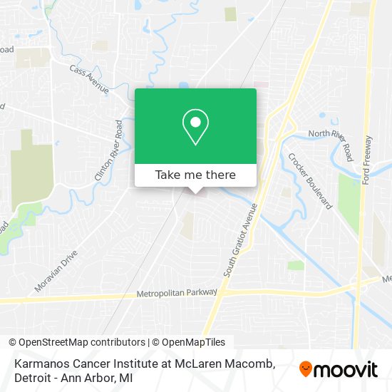 Karmanos Cancer Institute at McLaren Macomb map