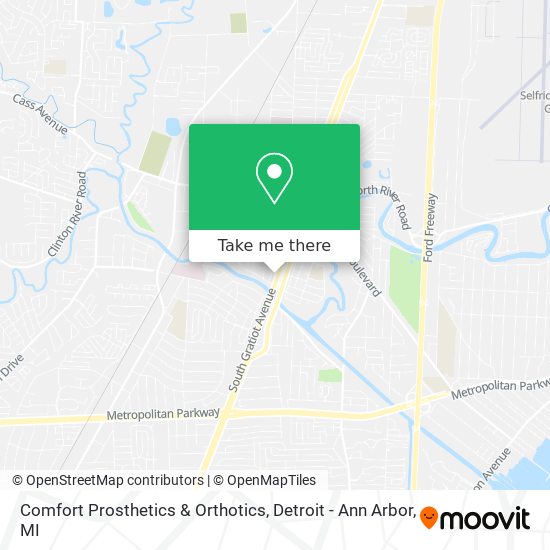 Comfort Prosthetics & Orthotics map