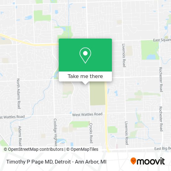 Mapa de Timothy P Page MD