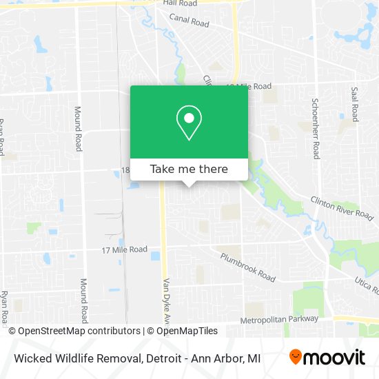 Mapa de Wicked Wildlife Removal