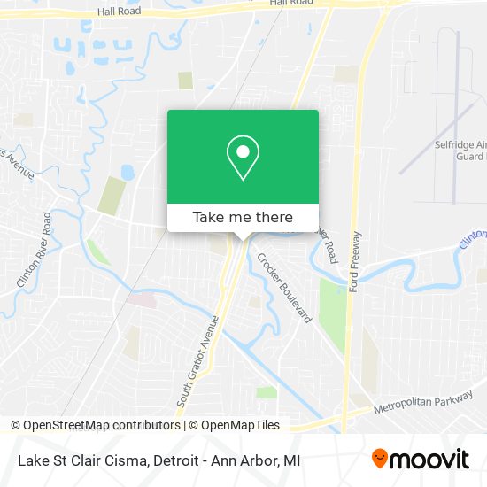 Mapa de Lake St Clair Cisma