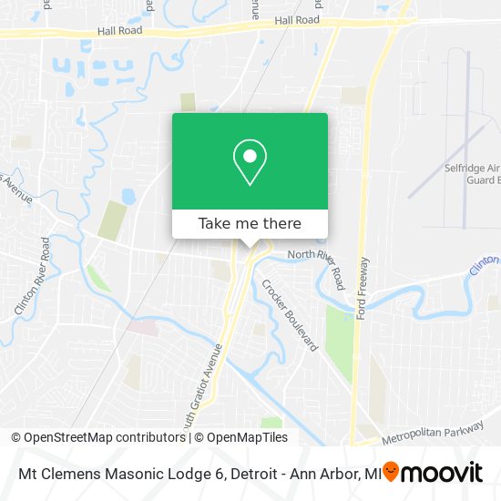 Mt Clemens Masonic Lodge 6 map