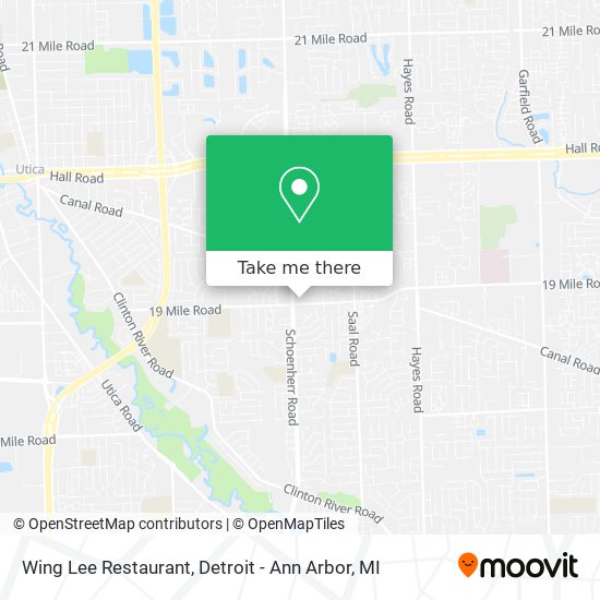 Mapa de Wing Lee Restaurant