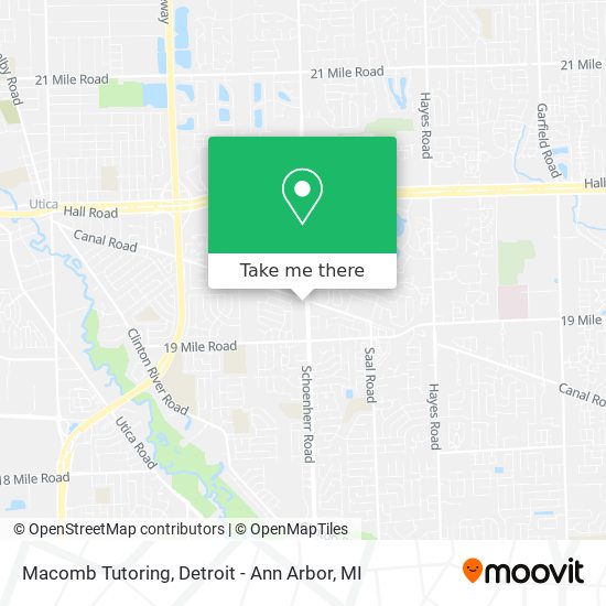 Mapa de Macomb Tutoring