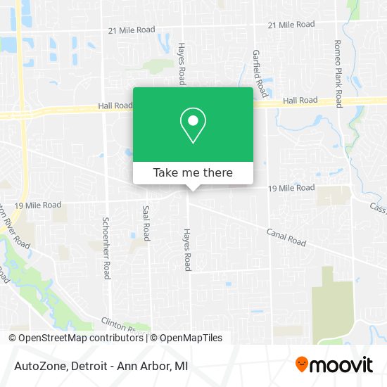 Mapa de AutoZone