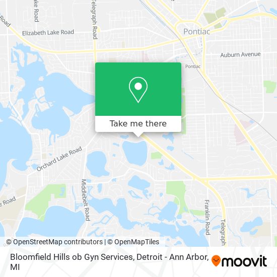 Bloomfield Hills ob Gyn Services map