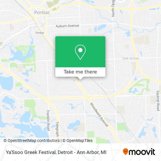 Mapa de Ya'Ssoo Greek Festival