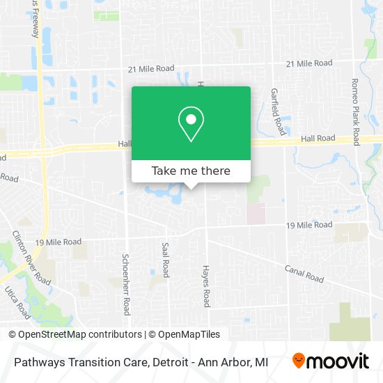 Pathways Transition Care map