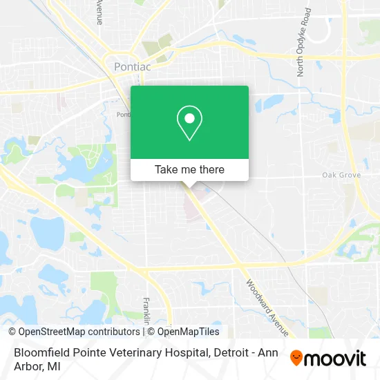 Bloomfield Pointe Veterinary Hospital map
