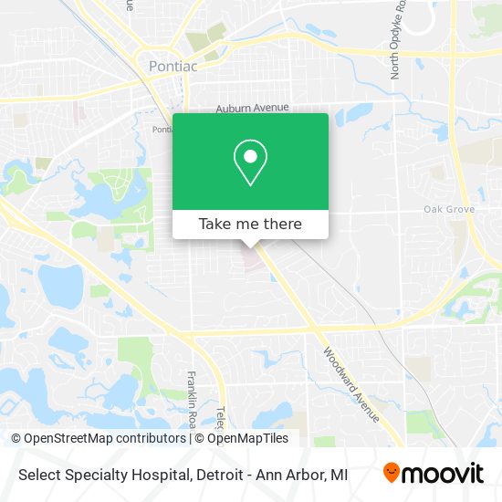 Select Specialty Hospital map