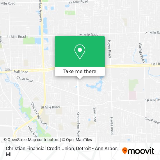 Christian Financial Credit Union map