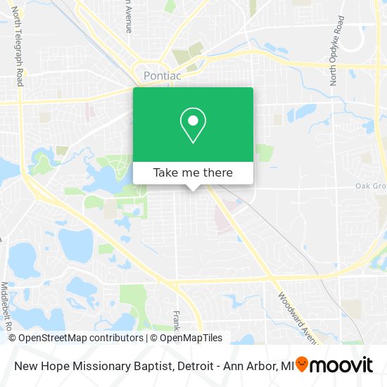 Mapa de New Hope Missionary Baptist