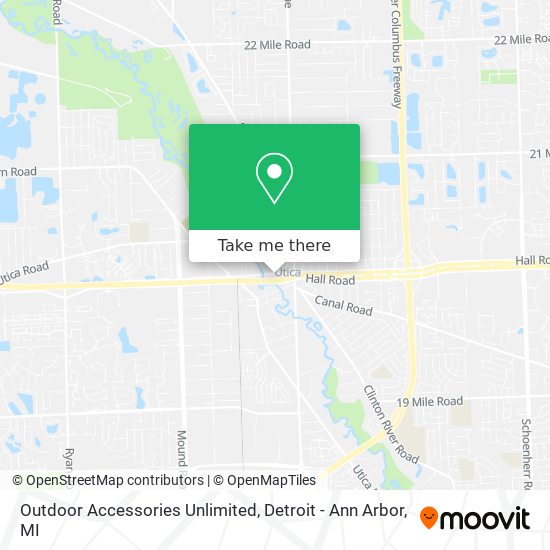 Outdoor Accessories Unlimited map