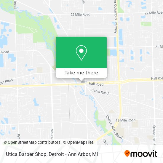 Mapa de Utica Barber Shop