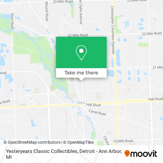 Yesteryears Classic Collectibles map