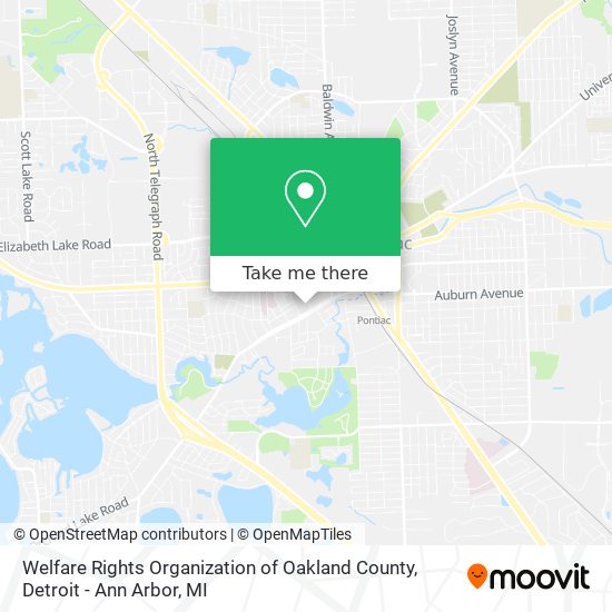 Mapa de Welfare Rights Organization of Oakland County