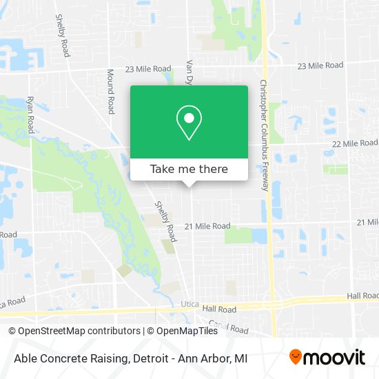 Able Concrete Raising map