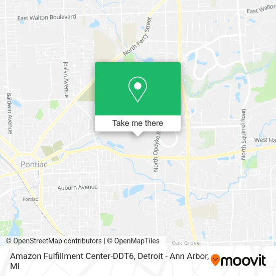 Amazon Fulfillment Center-DDT6 map