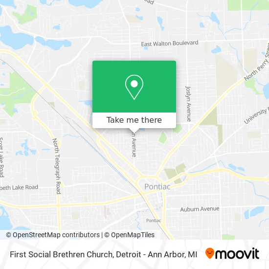 First Social Brethren Church map
