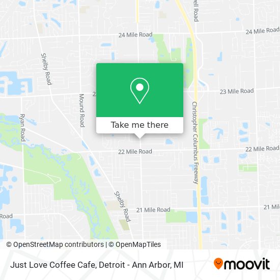 Mapa de Just Love Coffee Cafe