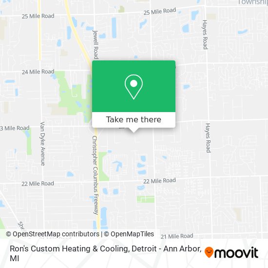 Ron's Custom Heating & Cooling map